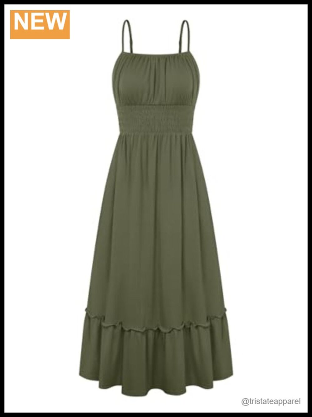 Womens Summer Maxi Dress Sleeveless Square Neck A-Line Beach Vacation